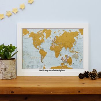 Carte Scratch the World® au format voyage. 2