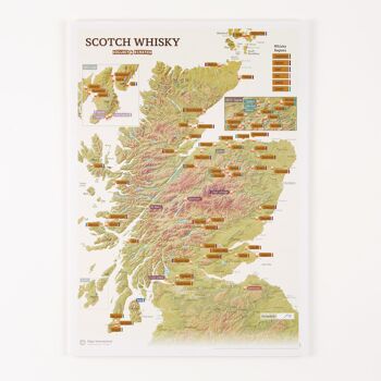 Scratch Off Scotland Whiskey Distilleries Imprimer 1