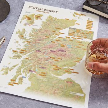Scratch Off Scotland Whiskey Distilleries Imprimer 3