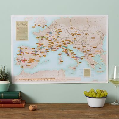 Raspe Mapa de vinos europeos