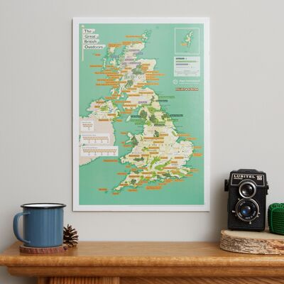 Great British Outdoors Collect & Scratch Print
