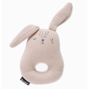 Hochet tricot -  lapin rose