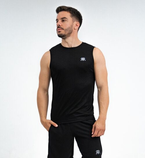 Primal sleeveless t-shirt performance - black