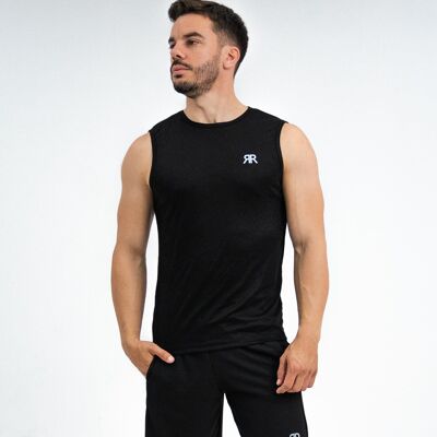 Primal sleeveless t-shirt performance - black