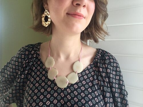 Natural Tagua Bead Necklace