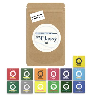 PACK OF ORGANIC TEAS AND INFUSIONS IN PERSONALIZED BAGS