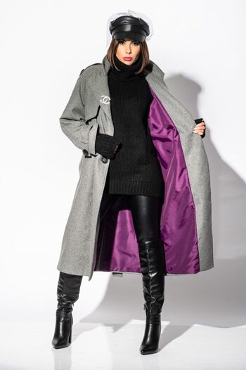 Manteau en laine Vzaro Kanto 4