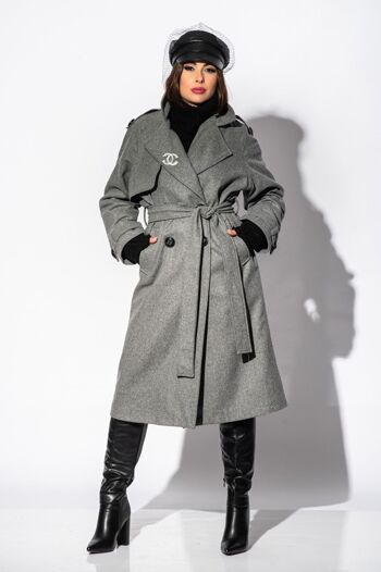 Manteau en laine Vzaro Kanto 14