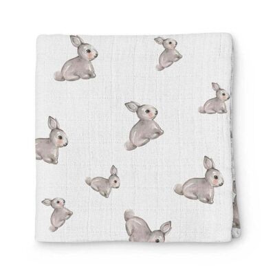 Iconique Lapin Muslin Swaddle Blanket
