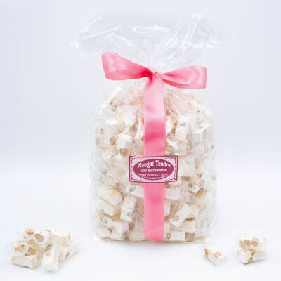 Bag of soft vanilla flavored nougats - 1kg