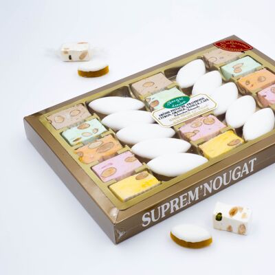 Transparent box - 15 nougats 5 flavors & 10 calissons - 275g