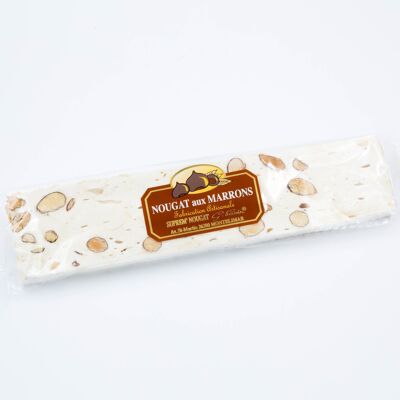 Barre de nougat tendre aux marrons - 100g