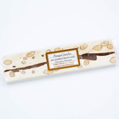 Soft nougat bar with salted butter caramel - 100g