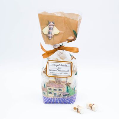 Bag of soft nougat with salted butter caramel - 200g