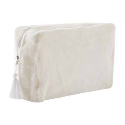 Bamboo toiletry bag - milk foam