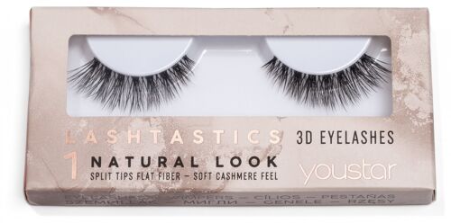 LASHTASTICS 3D Eyelashes Natural Look 1