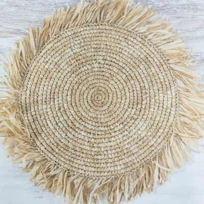 Fringed seagrass placemat.