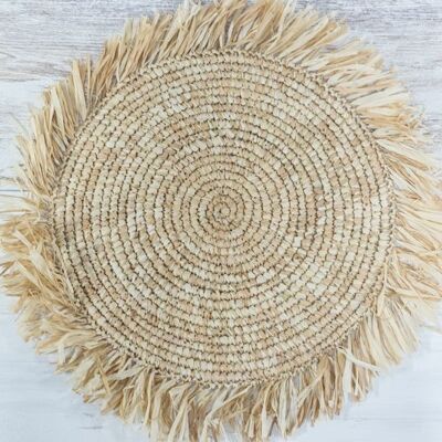 Fringed seagrass placemat.