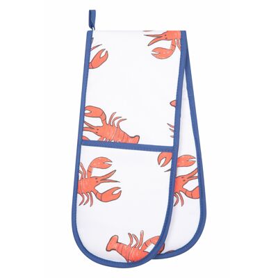 Lobster Print Double Oven Glove
