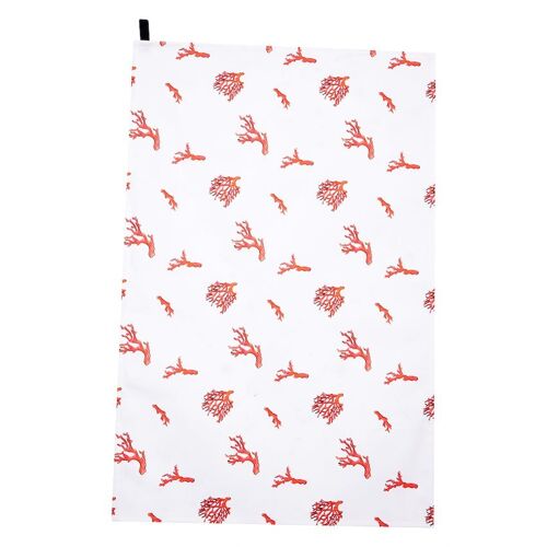 Coral Tea Towel