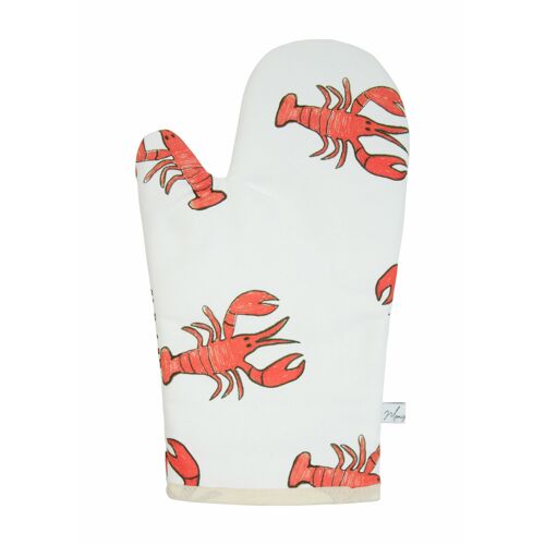 Lobster Print Oven Glove