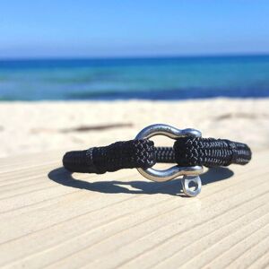 BRACELET EN CORDAGE MARIN - Cap Horn Noir et Noir