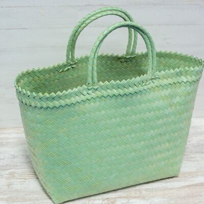 Green recycled plastic basket.