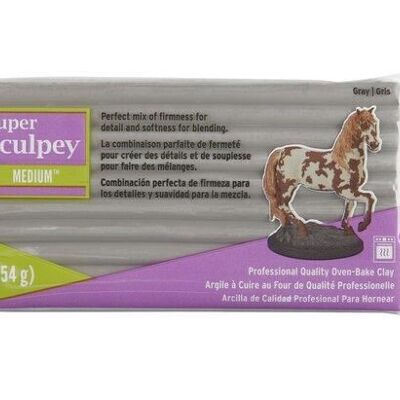 Super Sculpey Medium Blend -- Gray, 1 lb (454 g)
