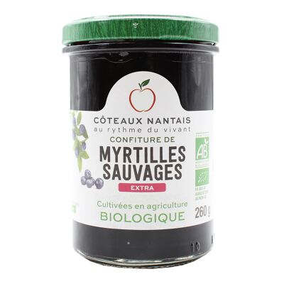 Confiture myrtilles extra Bio - 260g