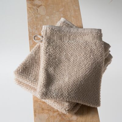 Lovely soft – Bath Deco & Organic Washcloth (Oak Beige)
