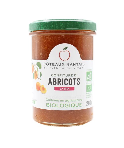 Confiture abricots extra Bio - 260g
