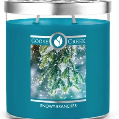 Bougie parfumée Jarre à 3 mèches Snowy Branches / Branches enneigées Goose Creek