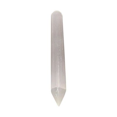 Selenite Pointed Wand, 14cm