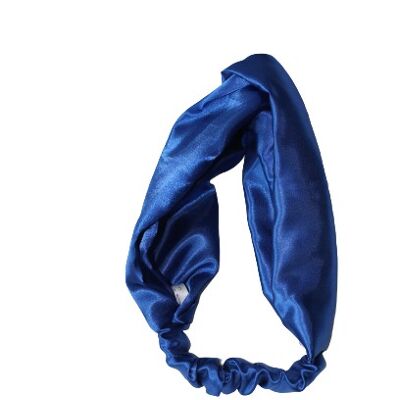 Satin headband - Blue
