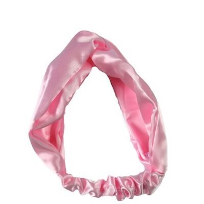 Satin headband - Pink