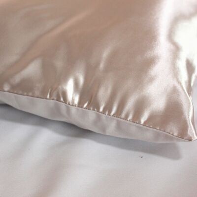 Satin pillowcase - Square - Dark beige