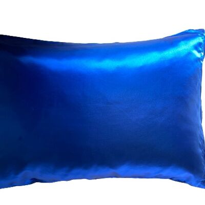 Taie d'oreiller en satin - Rectangle Lot de 2 - Bleu