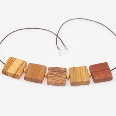 Mediterranean wood pendant