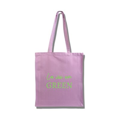 Tote bag "la vie en green"