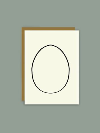 sous-bois - Carte de voeux - œuf