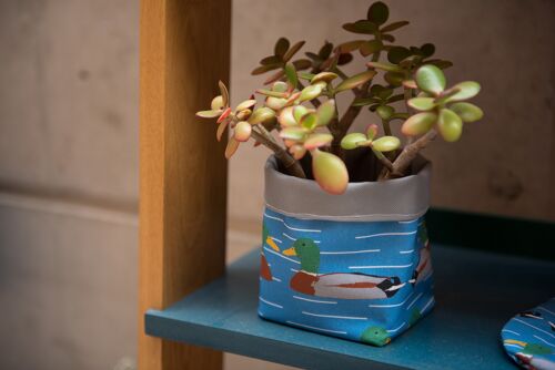 Duck Print Plant Pot