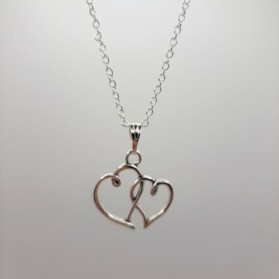 Necklace "Love Song" - Intertwined hearts