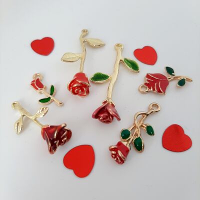 Necklace "Eternal" - Red Rose Assortment