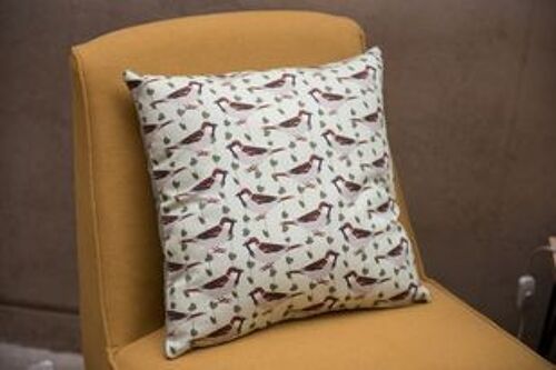 House Sparrow Print Cushion Cover