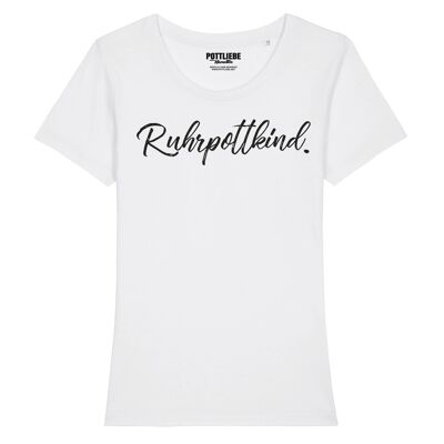 Maglietta "Ruhrpottkind" bambina bianca