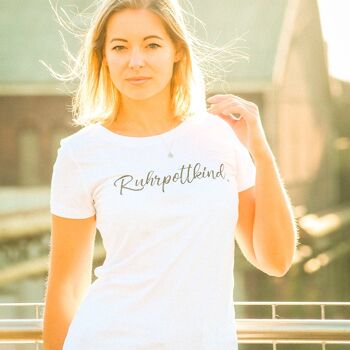 Chemise "Ruhrpottkind" filles blanc 2