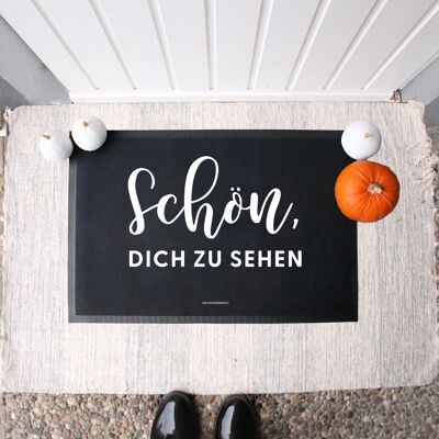 Fabric doormat | Nice to see you - 60 x 40 cm