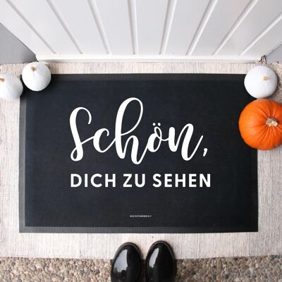 Fabric doormat | Nice to see you - 75 x 50 cm