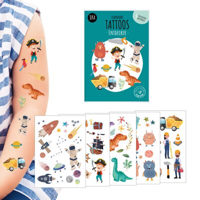 Kindertattoo Set Entdecker