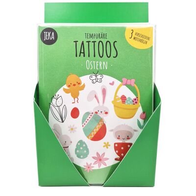 Mostrador de tatuajes de Pascua para niños